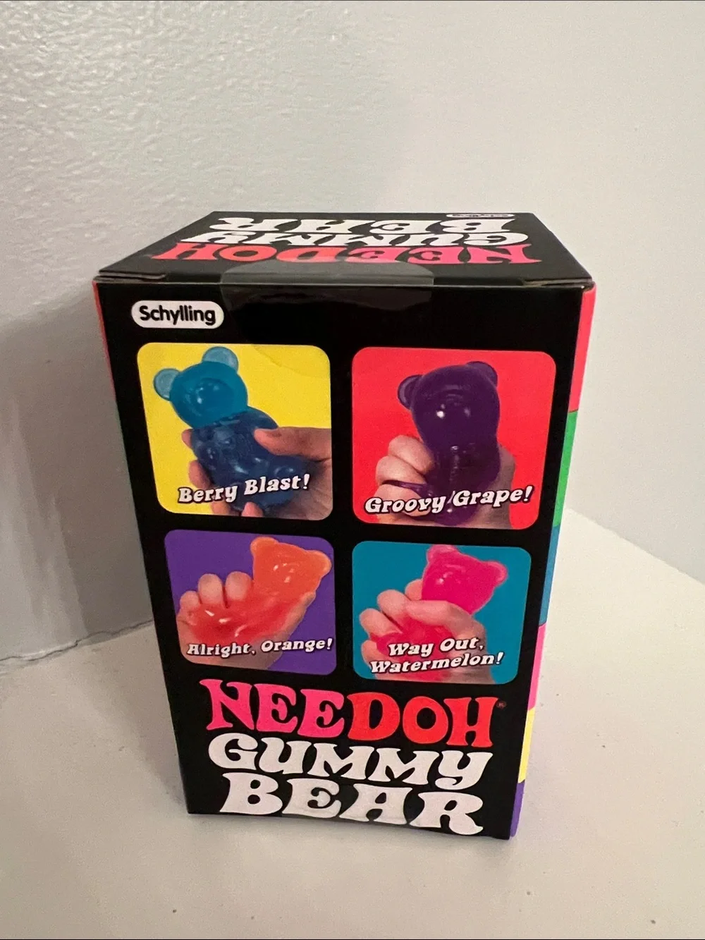 NeeDoh Gummy Bear Stress Toy - Bright Pink